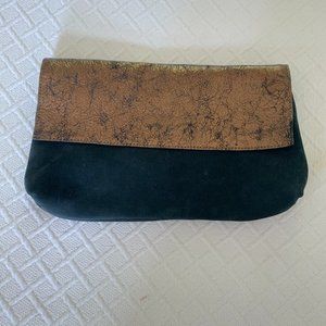 Anthropologie Leather Envelope Clutch